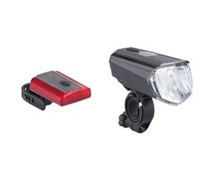 Büchel Sky Valley 100/70/40/10 Lux Set de Lampes de Batterie, écran LCD LED, Noir/métallique, One Size