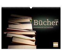 Bücher phantasievoll und sachlich (Wandkalender 2026 DIN A3 quer), CALVENDO Monatskalender: Interessante und spannende Fotografien und Bildbearbeitungen von Büchern