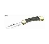 Bück 17110 Couteau Hunter 110 Fg, Lame Acier 420 À Cran, Manche 12,5 Cm Ébène Avec Empreinte De Doigts