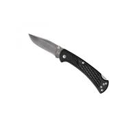 Bück 7112.Bks1 Couteau Ranger Slim Select, Lame Acier 420 À Cran Et À Bouton Double, Manche 11 Cm Nylon Noir