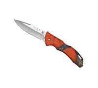 Bück 7285.Oc Couteau Bantam, Lame Acier 420 À Cran Et À Bouton Double, Manche 11 Cm Nylon/Fibre De Verre Orange Camo