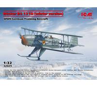 Bücker Bü 131D (winter version) WWII German Training Aircraft