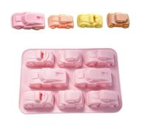 BueDeHai Moules En Silicone Pour Gâteaux En Forme De Voiture, Bac à Glaçons, Moules à Chocolat 8 Cavités, Moules à Muffins En Silicone, Moule à Pain Antiadhésif, Moules à Cheesecake, Moule à Gelée