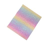 Bügelperlen Bügelmatte Regenbogen-Glitzer - Hitzebeständige Unterlage aus PU & PP - Wiederverwendbare Transfermatte für DIY Perlen-Projekte - Bastelzubehör für Kinder - 20x15/30x20cm