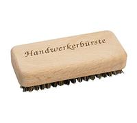 BÜMAG Brosse de lavage à main en bois de hêtre avec poils courts et fins contre la saleté tenace 100 x 45 mm