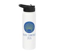 Buen Camino 2026 Coquille Saint Jacques Chemin de Compostell Stainless Steel Insulated Water Bottle