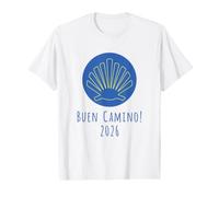 Buen Camino 2026 Coquille Saint Jacques Chemin de Compostell T-Shirt Graphique avec Valeur