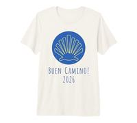 Buen Camino 2026 Coquille Saint Jacques Chemin de Compostell T-Shirt Haut de Gamme
