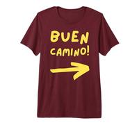Buen Camino Arrow! Randonnée pélerin à Travers l'Espagne T-Shirt Haut de Gamme