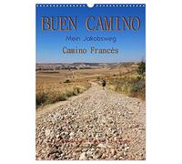Buen Camino - Mein Jakobsweg - Camino Francés (Wandkalender 2026 DIN A3 hoch), CALVENDO Monatskalender: Der Jakobsweg - endlos lang und beschwerlich, aber auch ein Weg der Kraft und Zuversicht.