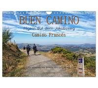 Buen Camino - pèlerinage sur le chemin de Saint-Jacques - Camino Francés, Version française (Calendrier mural 2026 DIN A4 portrait), Calendrier CALVENDO mensuel