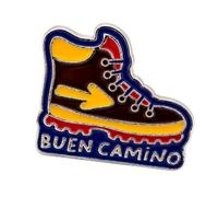 Buen Camino Pin de botte de pèlerinage - Jacob Way Badge 2,3 cm