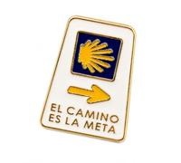 Buen Camino Pin - El Camino es la Meta - Pin pèlerin 2,5 cm