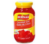 BUENAS Gelée de Coco Rouge (Nata de Coco) 340 g