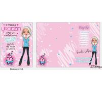 Bueno B6 carnet + enveloppe 18 Fête d'anniversaire