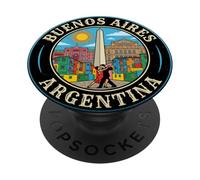 Buenos Aires Argentine Souvenir de Voyage Rond Cadeau Touristique PopSockets PopGrip Adhésif