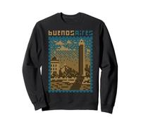 Buenos Aires, Pixel Art LOFI, Argentine 8 Bits Sweatshirt