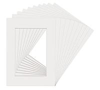 BUENTYA 10 PCS A3 Passe Partout en Papier Cadre Photo Carton DIY Passe-Partout Blanc Passe Partout Dessin Carré Passe Partout Encadrement Pour Cadres, Peintures, Affiches, Photographies.(29.7 * 42cm)