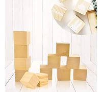 BUENTYA 12 PCS Blocs de Sculpture en Tilleul Naturel Blocs de Bois Brut Carré Cube en Bois Bricolage Lisse et Légèr Loisirs Créatifs pour Sculpture, Artisanat, DIY, Adultes, Enfants(5x5x5cm)