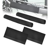 BUENTYA 4 PCS Protecteurs de Cadre de Vélo Protège-Base Chainstay Autocollants de Chaîne de Garde Noir Protection Cadre VTT pour Empêche le Vélo de Se Rayer et de Rouiller(22*10.5cm)