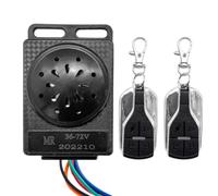 Buerfu Alarme Moto, Alarme vélo avec télécommande - Dispositif antivol pour Scooter électrique,Dispositif antivol pour Scooter électrique, Protection antivol pour Tricycle, Moto électrique