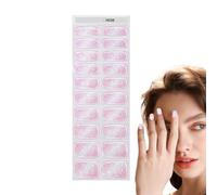 Buerfu Autocollants en gel pour ongles, enveloppements pour ongles en gel,Autocollant brillant pour ongles avec lampes à ongles - Bandes de vernis à ongles en Gel à paillettes miroir avec lampe,