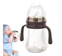 Buerfu Biberon pour bébé,biberons - Biberon 240 ml avec tétine en silicone | Biberons d'allaitement à poignées faciles à saisir, fournitures d'alimentation pour bébés garçons filles allaitement