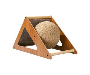 Buerfu Boule à Griffes pour Chat | Jouet Anti-Stress Lapin | Boule De Griffoir en Bois pour Petits Animaux - Apaisement Lapin