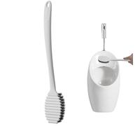 Buerfu Brosse de Toilette à Long Manche, Brosse de Toilette Pliable - Brosse à récurer pour Toilettes multifonctionnelle - Système de Nettoyage Domestique sans impasse pour Baignoire, Toilettes, Mur