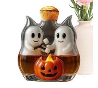 Buerfu Décanter pour Tequila | Bouteille de Vin en Verre | Carafe Citrouille Fantôme Halloween Décorative Amusante Accessoire Bar Maison pour Hommes et Femmes Amateurs de Whisky et Fêtes