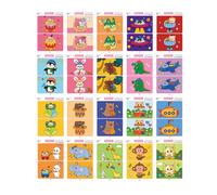 Buerfu Jeu Assorti - Cartes Spot The Difference | Jeu d'entraînement à la Concentration différente pour, Produit d'apprentissage précoce