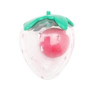 Buerfu Jouet pour Chien Couineur en Forme De Fraise - Jeu Éducatif Interactif Stimulant L'Intelligence,Accessoire De Mastication avec Couineur pour Intérieur Et Extérieur, Anti-Stress pour Chiots