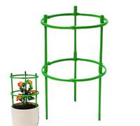 Buerfu Lot de 2 Treillis de Jardin et Cages à tomates, piquets réglables avec Anneau de Support pour grimpantes, Pommes de Terre, Fleurs, légumes, Fruits