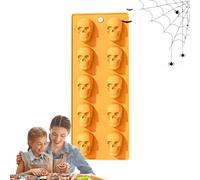 Buerfu Moule à Chocolat Halloween, Moules en Silicone à Citrouilles Fantaisie pour Bonbons, Ustensile De Cuisson Résistant Aux Hautes Températures Pour Décoration De Gâteaux Biscuits Desserts