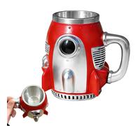 Buerfu Mugs Tendance pour Hommes - Gobelet Isotherme Thème Espace,Tasses Originales Intérieure en Acier Inoxydable - Pour Homme Et Passionnés De Tech, Pour Lait, Jus, Bière Et Boissons