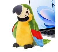 Buerfu Oiseau Jouet | Oiseau Chantant aux Ailes Battantes et Musique - Peluche Électronique Réaliste pour Divertissement Animaux Étagère Bureau