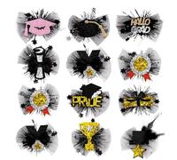 Buerfu Pinces À Cheveux Plates Pour Femmes,Vingt Accessoires Pour Cheveux Femme | Accessoires Mode Pour Les Filles De La Promotion De 2025 Et Leurs Camarades Coiffure Maquillage