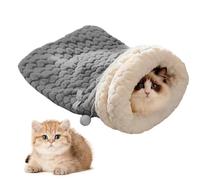 Buerfu Sac De Couchage d'hiver Auto-Chauffant pour Chat, Sac De Couchage Confortable À 360° pour Chats D'intérieur - Grand Lit Chaud pour Chatons Et Chats Adultes Jusqu'à 8 Kg
