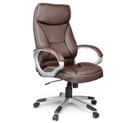 Sofotel Fauteuil de bureau EG-223 cuir marron réglable à roulettes