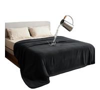BUERPINKING Couverture imperméable, couverture d'amour pour couples, amoureux, adultes et enfants, tapis réutilisable, couverture d'extérieur, couverture de voyage pour lit, canapé, siège auto, Noir
