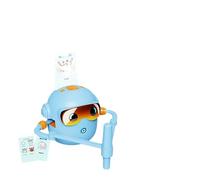 BUERPINKING Robot de coloriage pour enfants à partir de 3, 4, 5, 6, 7, 8 ans, pour l'éducation de la petite enfance, avec stylo et cartes, pour garçons et filles, bleu
