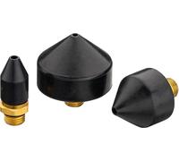 HAZET Jeu de cônes 9040-42/3, Pour le nettoyage à l'air comprimé des conduites, 3 embouts coniques 13, 25, 35 mm, Adaptable au pistolet de soufflage 2 voies 9040-4