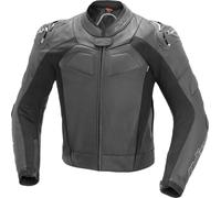 Büse Assen Veste de moto en cuir, noir, taille L pour homme