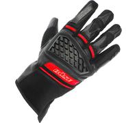 Büse Braga Gants de moto de dames, noir-rouge, taille S pour femmes