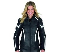 BÜSE Cento Femmes Veste de combinaison cuir noir 38
