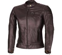 Büse Chester Veste en cuir de moto de dames, Brun foncé, Taille 38