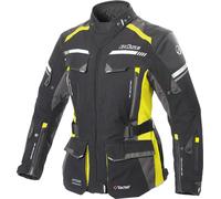 Büse Highland II, veste textile imperméable pour femmes 48 Noir/Gris Foncé/Jaune Néon Noir/Gris Foncé/Jaune Néon