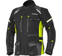 Büse Highland III Veste textile moto pour femmes imperméable, noir-jaune, taille 38