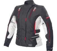Büse Jana Veste textile de moto pour dames, noir-blanc-rouge, taille 38 pour femmes