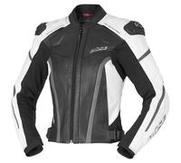 BÜSE Le Mans Pro LE Veste en cuir pour femme Noir/Blanc/Gris 38